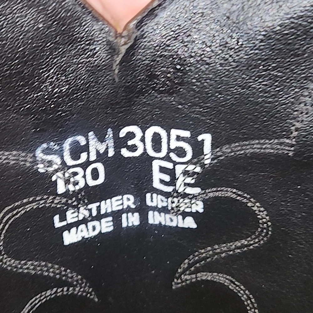 OLD WEST Mens Western Brown Leather Cowboy Boots SCM3051 Size 13 EE